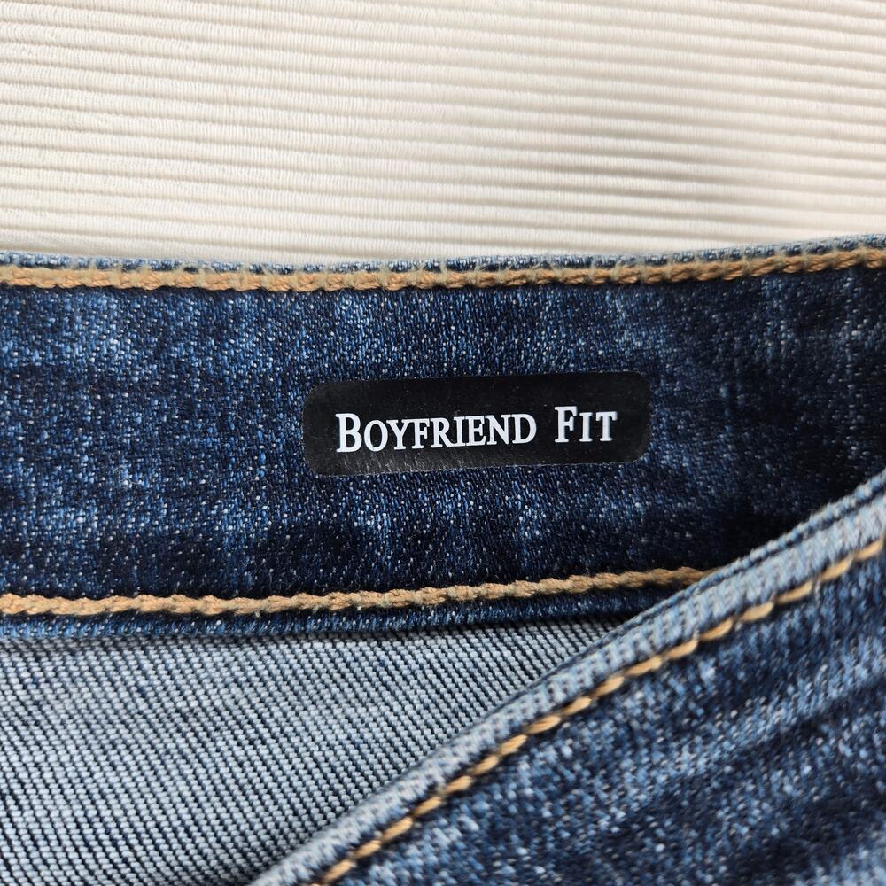 Judy Blue Mid Rise Boyfriend Fit Stretch Cuffed Jeans Women's Size 1/25 - Picture 3 of 8